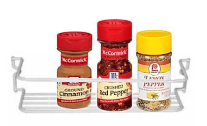 Single Spice Rack, White